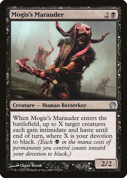 Mogis's Marauder, Magic card THS 97 — Theros set