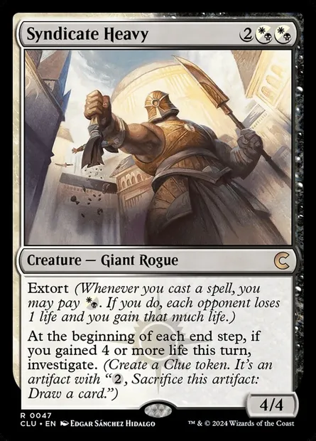 Syndicate Heavy, Magic card CLU 47 — Ravnica: Clue Edition set