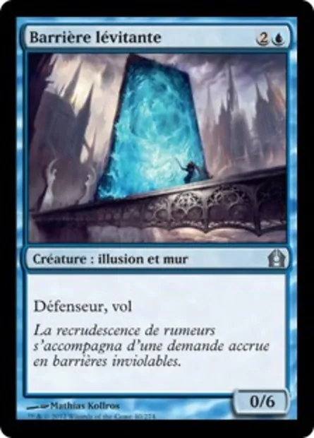 Barrière lévitante, carte Magic RTR 40 — extension Retour à Ravnica