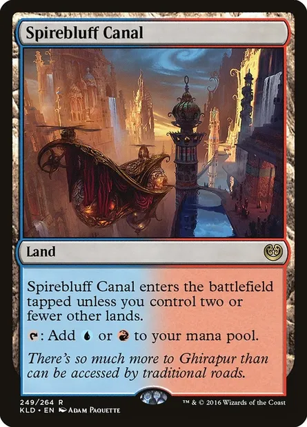 Spirebluff Canal, Magic card KLD 249 — Kaladesh set