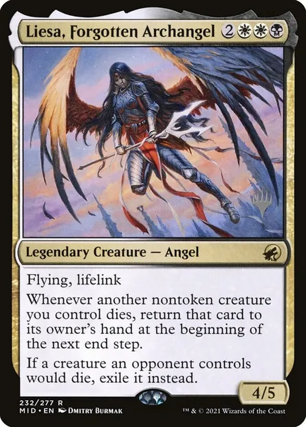 Liesa, archange oublié, carte Magic PMID 232p — extension Innistrad: Midnight Hunt Promos