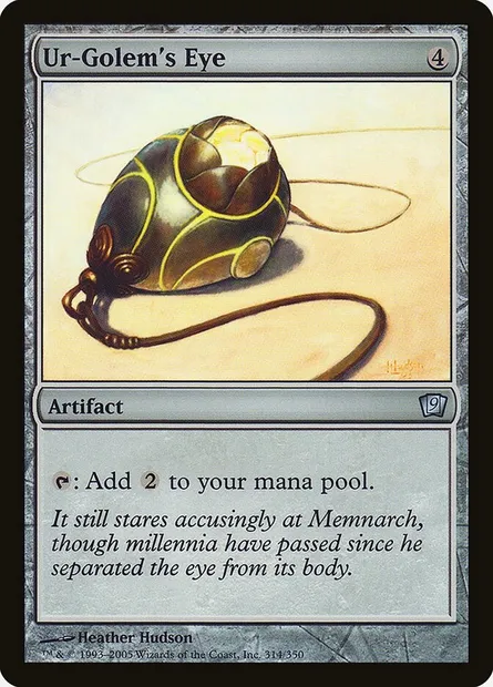 Ur-Golem's Eye, Magic card 9ED 314★ — Ninth Edition set