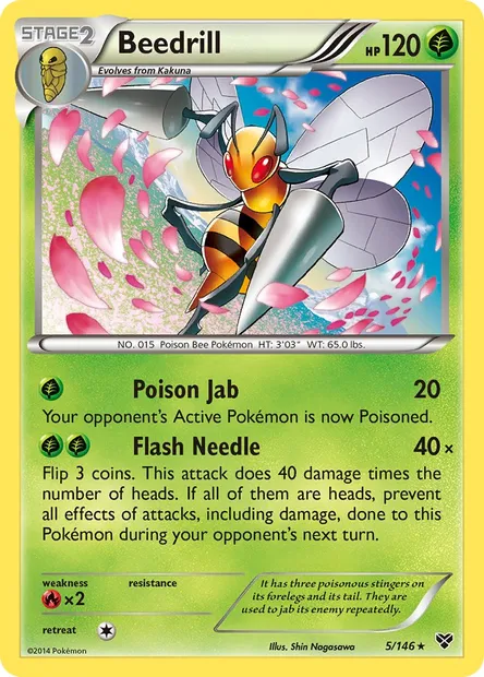 Beedrill, Pokémon card XY 5 — XY set
