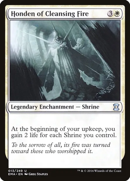 Honden of Cleansing Fire, Magic card EMA 13 — Eternal Masters set