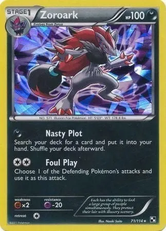 Zoroark, carte Pokémon TDX 071 — extension Theme Deck & Blisters Exclusives
