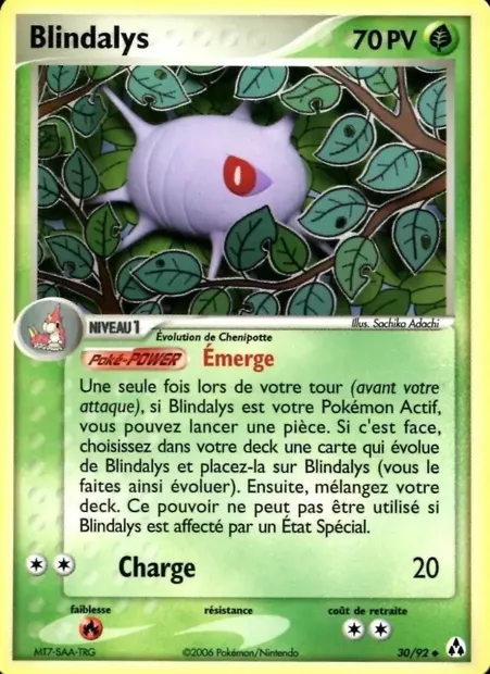 Blindalys, carte Pokémon LM 30 — extension EX Créateurs de légendes