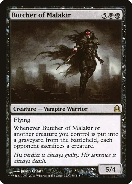 Butcher of Malakir, Magic card CMD 75 — Commander 2011 set