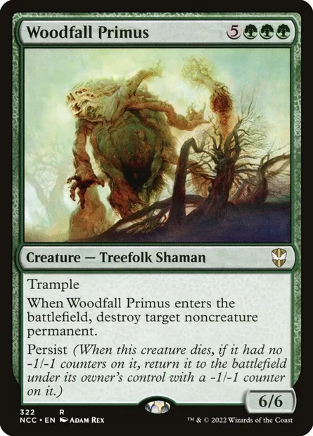 Woodfall Primus, Magic card NCC 322 — New Capenna Commander set