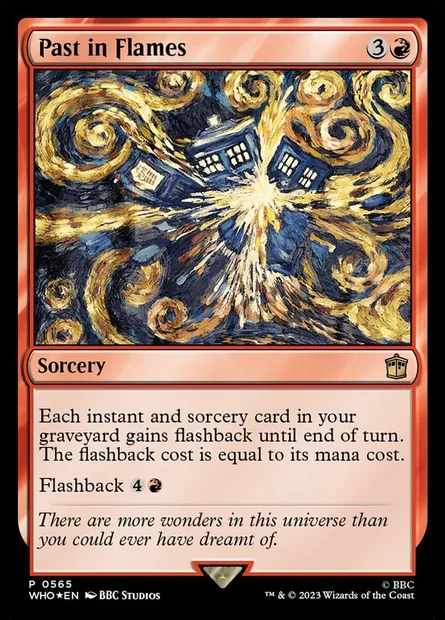Past in Flames, Magic card WHO 565 — Doctor Who set