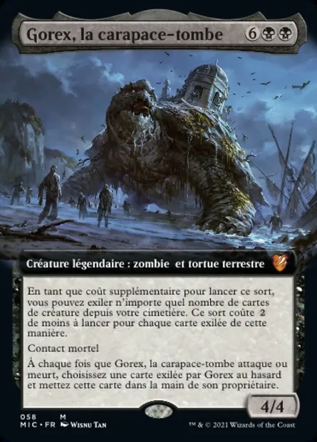 Gorex, la carapace-tombe, carte Magic MIC 58 — extension Midnight Hunt Commander