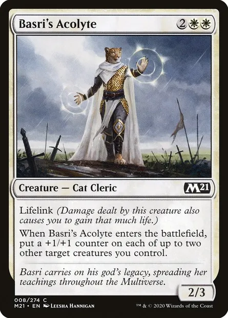 Basri's Acolyte, Magic card M21 8 — Core Set 2021 set