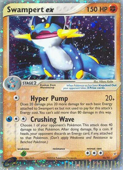 Swampert ex, Pokémon card MA 95 — Team Magma vs Team Aqua set