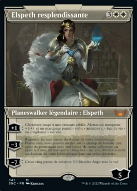 Elspeth resplendissante, carte Magic SNC 341 — extension Les rues de la Nouvelle-Capenna
