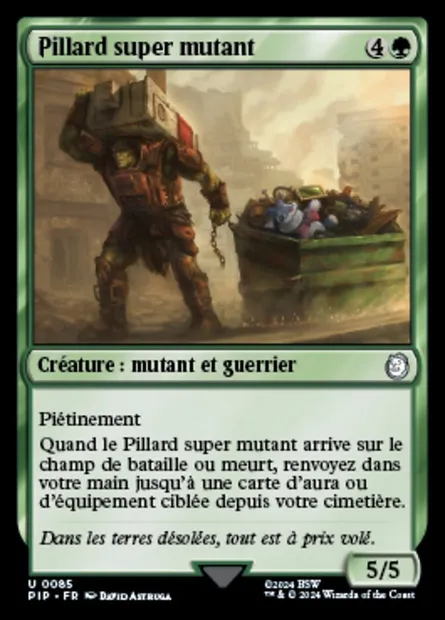 Pillard super mutant, carte Magic PIP 85 — extension Fallout