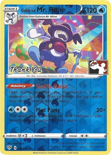 M. Glaquette de Galar, carte Pokémon LGP 036 — extension League Promos