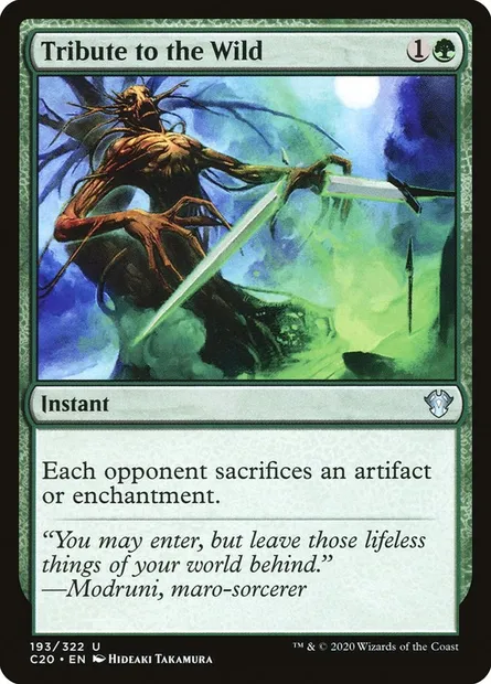 Tribute to the Wild, Magic card C20 193 — Commander 2020 set