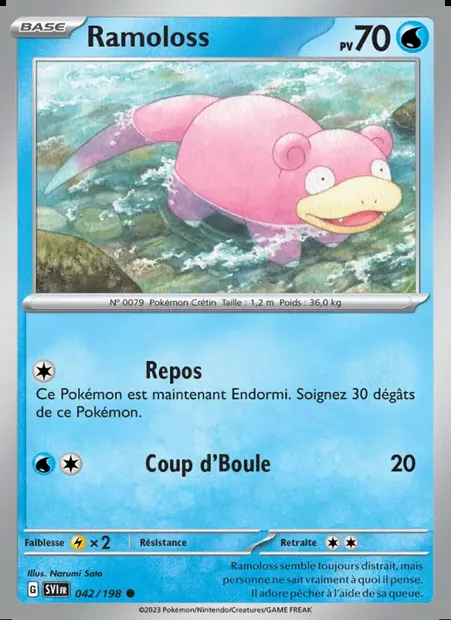 Ramoloss, carte Pokémon SVI 042 — extension Écarlate et Violet