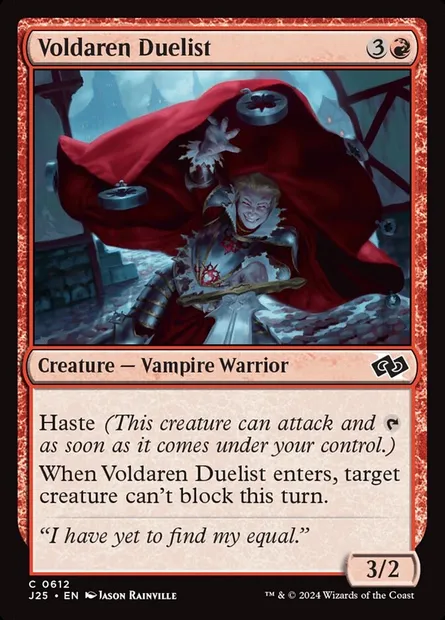 Voldaren Duelist, Magic card J25 612 — Foundations Jumpstart set