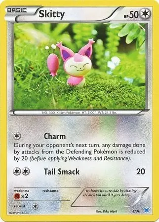 Skitty, Pokémon card TK8O 001-2 — XY Trainer Kit: Latios set