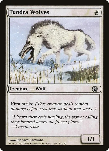 Tundra Wolves, Magic card 8ED 54★ — Eighth Edition set