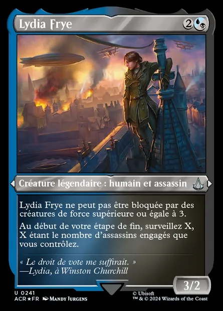 Lydia Frye, carte Magic ACR 241 — extension Assassin's Creed