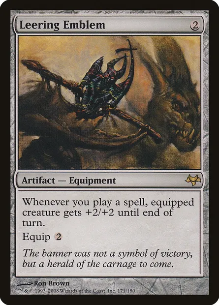 Leering Emblem, Magic card EVE 171 — Eventide set