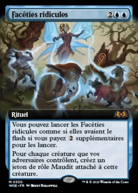 Facéties ridicules, carte Magic WOE 330 — extension Wilds of Eldraine