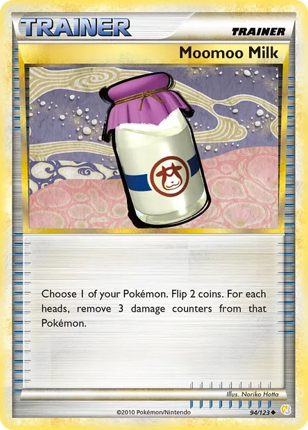 Moomoo Milk, Pokémon card HS 94 — HeartGold SoulSilver set