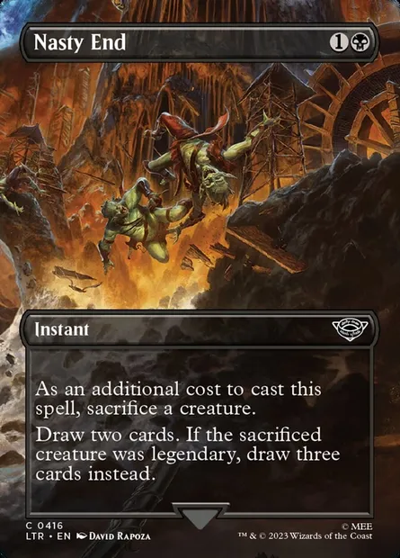 Nasty End, Magic card LTR 416 — The Lord of the Rings: Tales of Middle-earth set