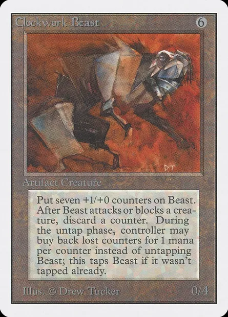 Clockwork Beast, Magic card 2ED 237 — Unlimited Edition set