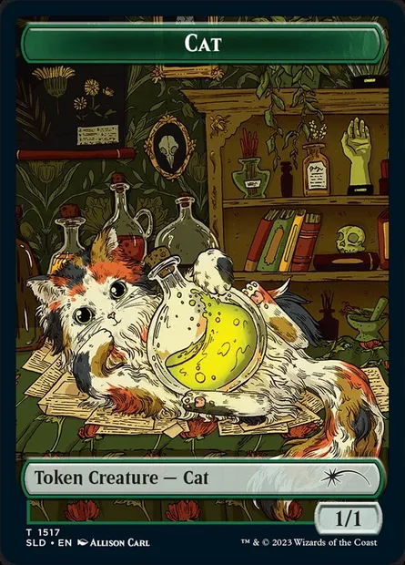 Cat, Magic card SLD 1517 — Secret Lair Drop set
