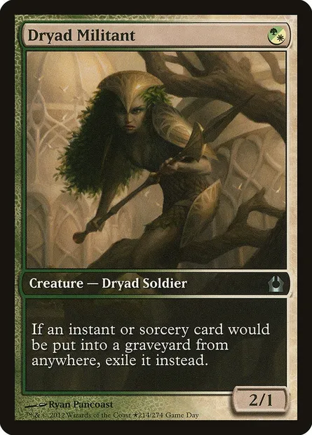Dryad Militant, Magic card PRTR 214 — Return to Ravnica Promos set
