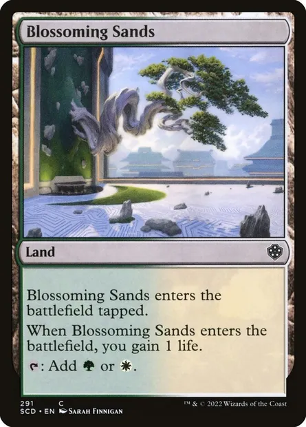 Sables verdoyants, carte Magic SCD 291 — extension Starter Commander Decks