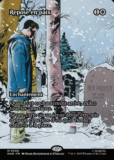 Repose en paix, carte Magic MAR 6 — extension Marvel Universe