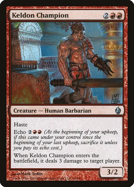 Champion Kelde, carte Magic PD2 14 — extension Premium Deck Series: Fire and Lightning
