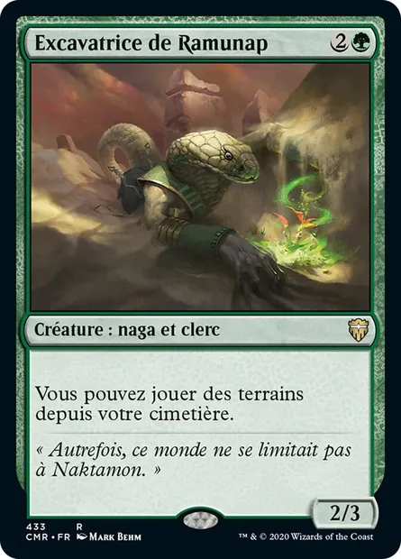 Excavatrice de Ramunap, carte Magic CMR 433 — extension Commander Legends