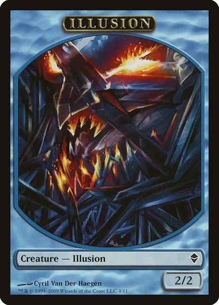 Illusion, carte Magic TZEN 4 — extension Zendikar Tokens