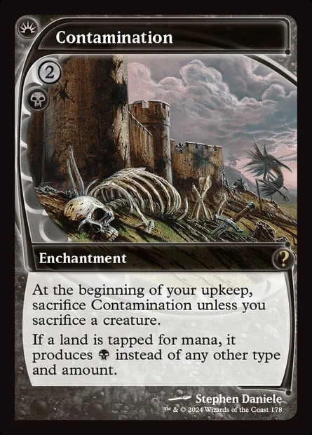 Contamination, carte Magic MB2 178 — extension Mystery Booster 2