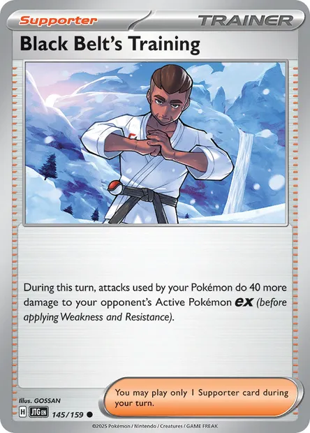 Black Belt's Training, Pokémon card JTG 145 — Journey Together set