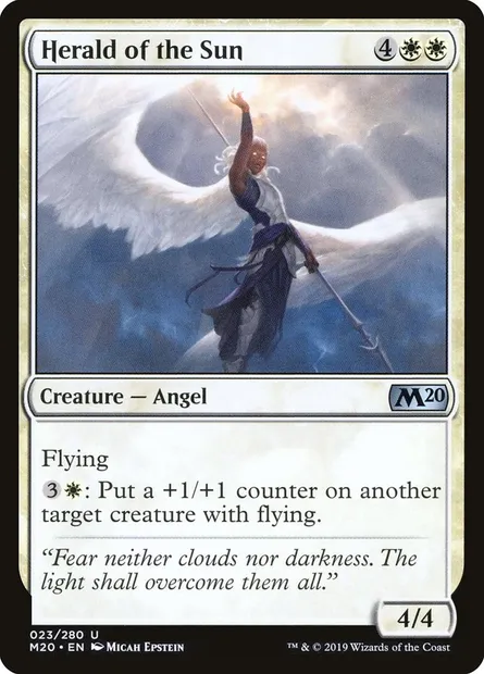 Herald of the Sun, Magic card M20 23 — Core Set 2020 set