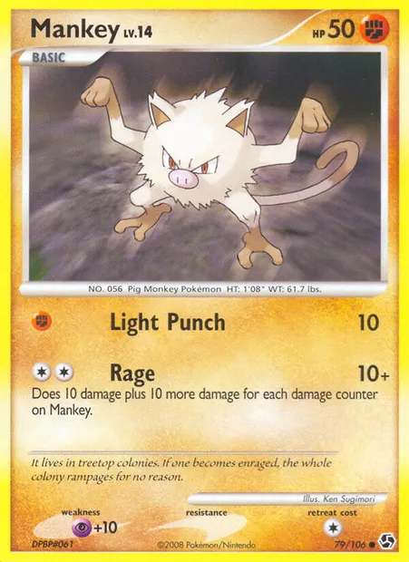 Mankey, Pokémon card GE 79 — Great Encounters set