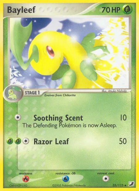 Bayleef, Pokémon card UF 35 — Unseen Forces set