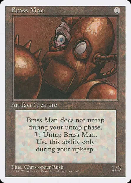Homme d'airain, carte Magic 4ED 302 — extension Quatrième Edition