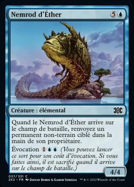 Nemrod d'Éther, carte Magic 2X2 37 — extension Double Masters 2022
