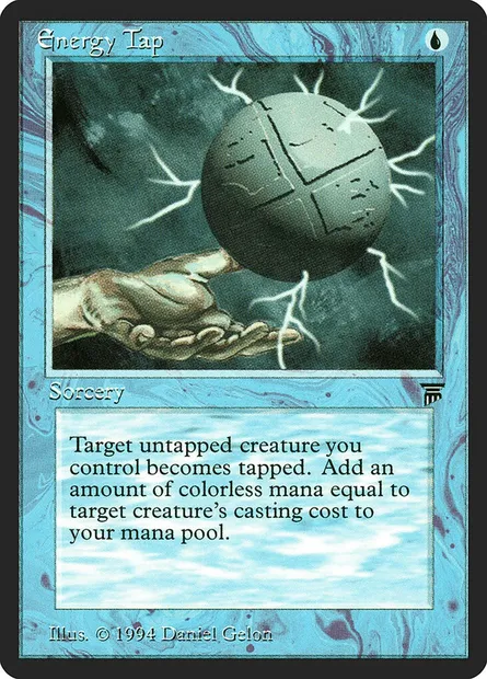 Energy Tap, Magic card LEG 54 — Legends set