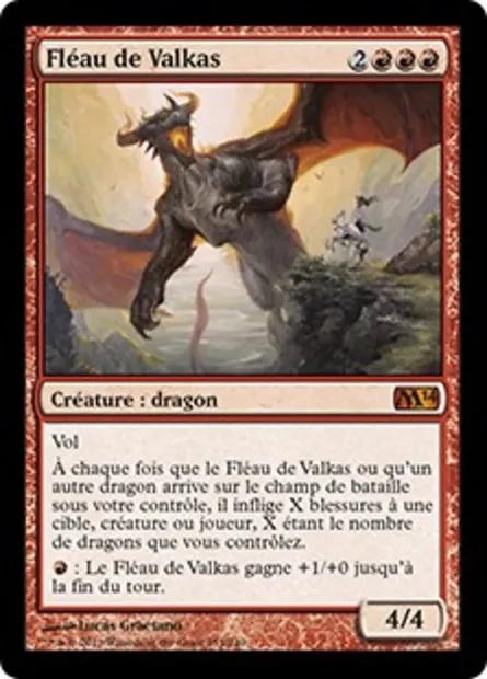 Fléau de Valkas, carte Magic M14 151 — extension Magic 2014