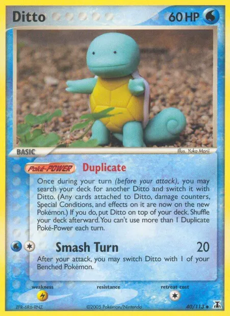 Ditto, Pokémon card DS 40 — Delta Species set