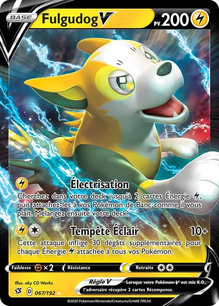 Fulgudog V, carte Pokémon RCL 67 — extension Clash des Rebelles