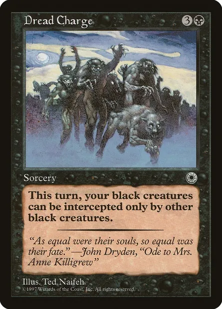 Dread Charge, Magic card POR 88 — Portal set