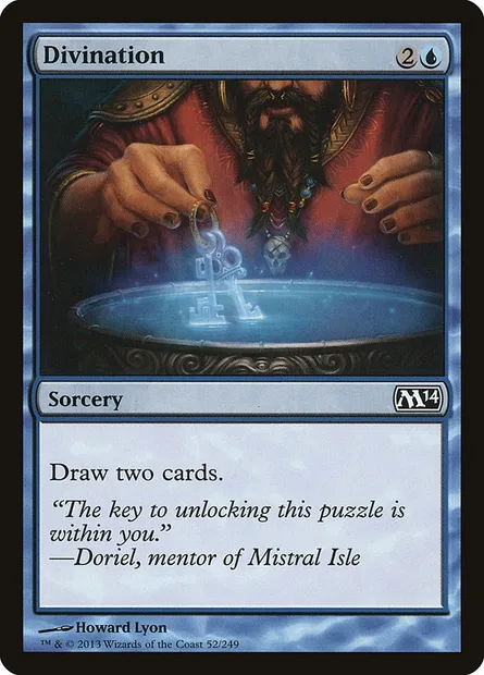 Divination, Magic card M14 52 — Magic 2014 set